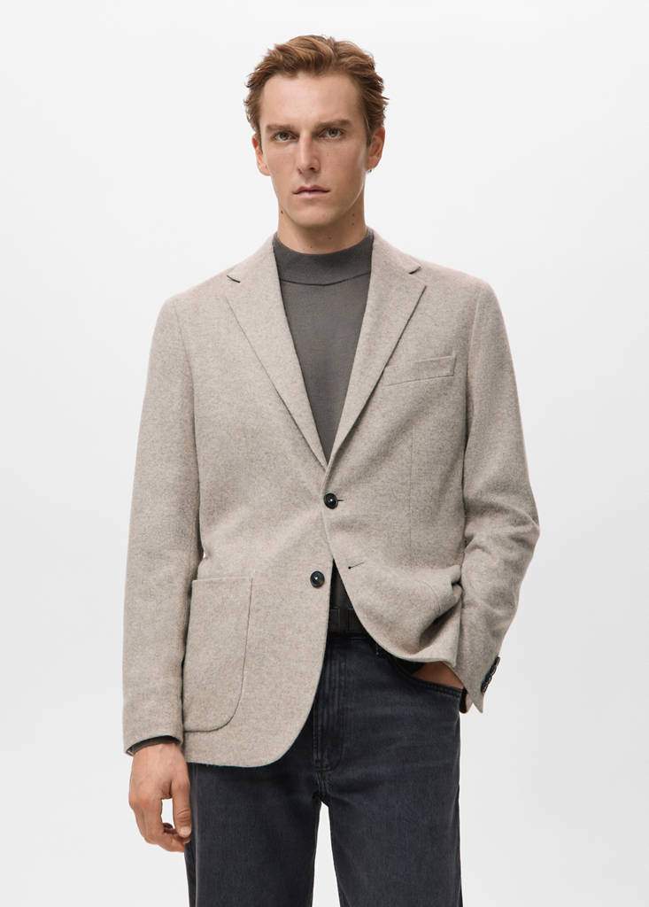 Slim fit wool blend blazer — Product image 3 of 26