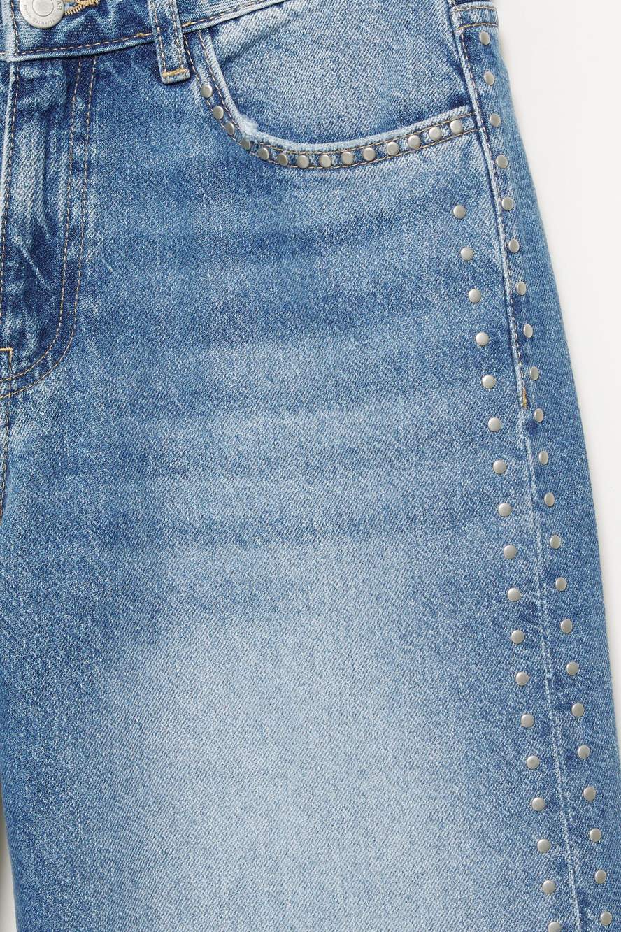 Wide-leg stud jeans — Product image 29 of 60