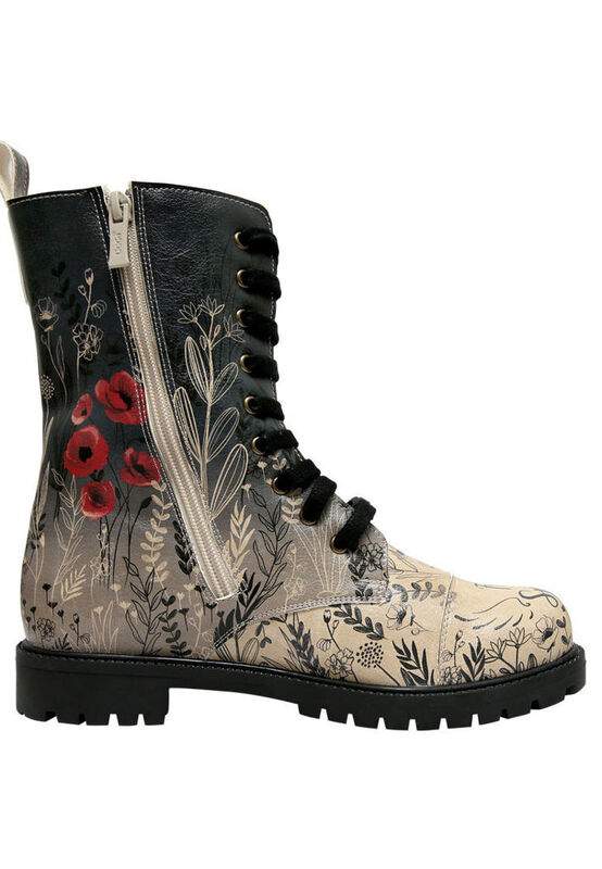 Women Vegan Leather Multicolor Zipper Long Boots - Free Spirit Design — Product image 4 of 7