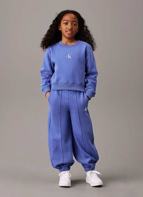 Calvin Klein Blue Girl Plain Sweatpants IG0IG02617C6D