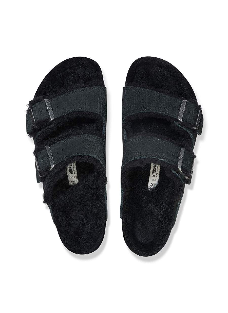 Birkenstock Black Men's Suede House Slippers ARIZONA TEDDY VL GEPRÄGT — Product image 3 of 3