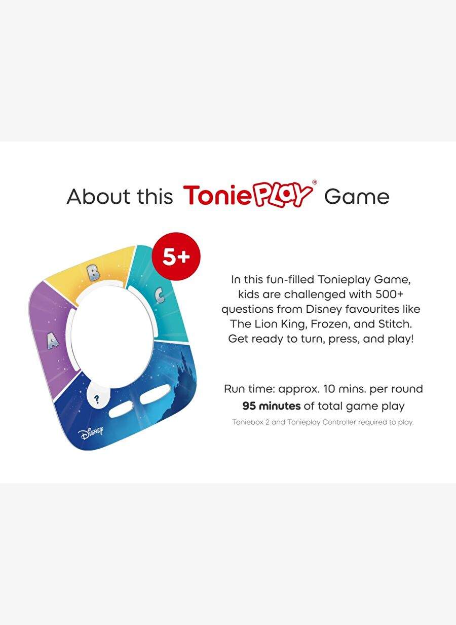 Tonies - Tonieplay Disney Bilgi Yarışması Krallığı İngilizce Toniebox 2 Oyunu — صورة المنتج 6 من 7