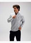 Ellesse EM580-GI ذكر نصف زيبر رمادي عرق — صورة المنتج 8 من 25