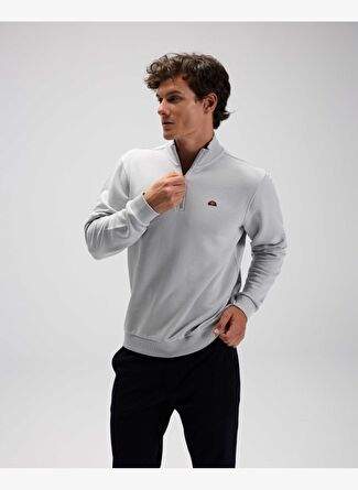 Ellesse EM580-GI ذكر نصف زيبر رمادي عرق — صورة المنتج 6 من 25