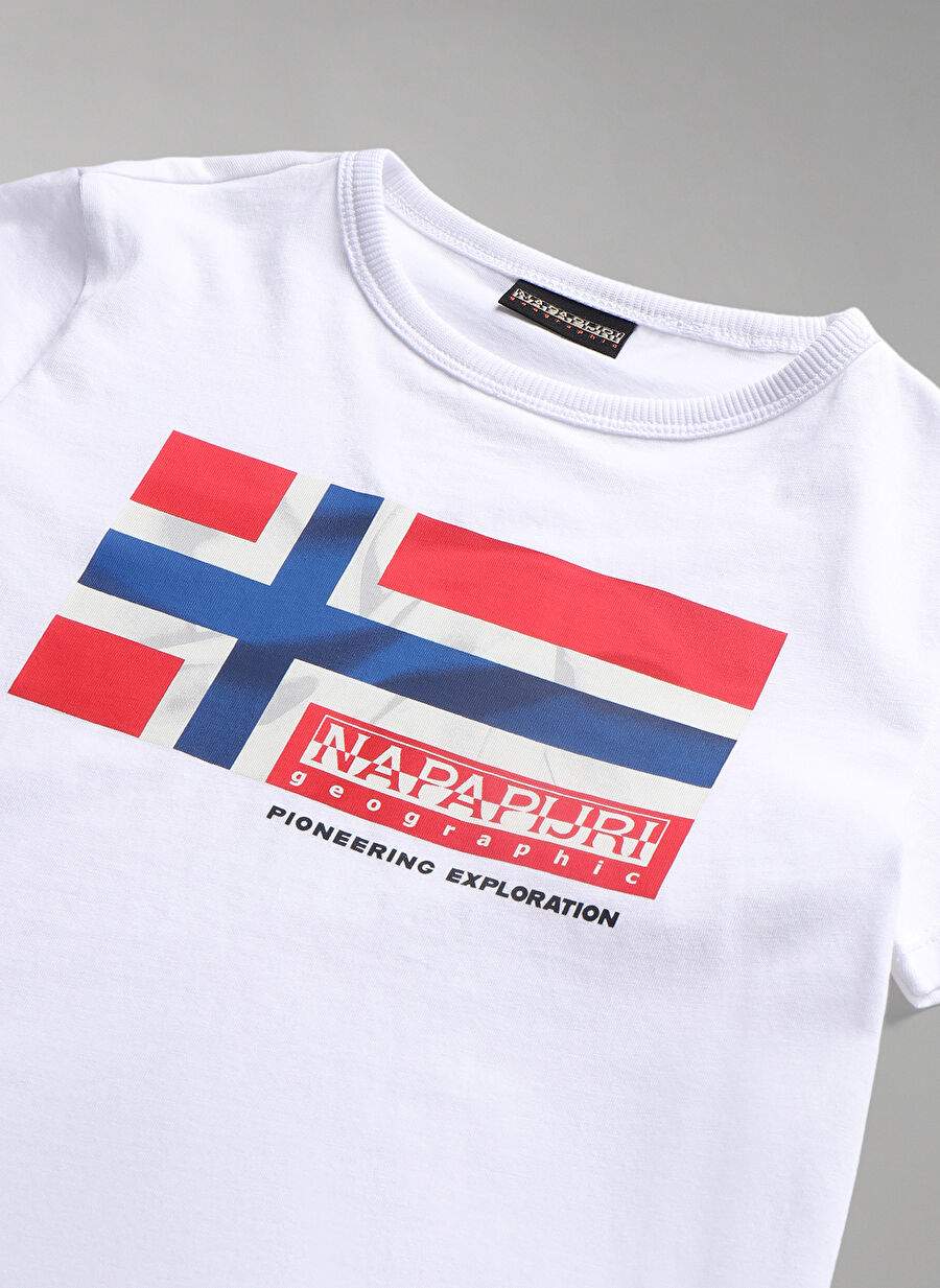 Napapijri Çok Renkli Erkek Çocuk Bisiklet Yaka Kısa Kollu T-Shirt NP0A4H32FJ21 K S-ZAMORA — Product image 5 of 6