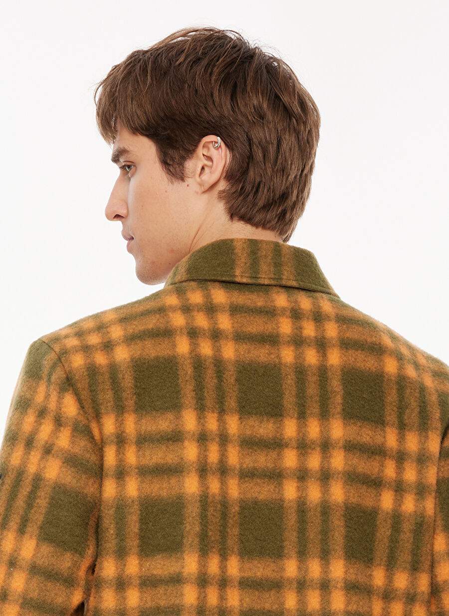 Discovery Expedition Khaki Men's Relaxed Fit Check Jacket D3WM-MNT6 — Product image 4 of 15
