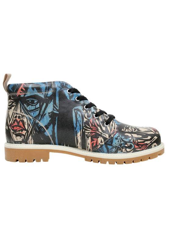 Men Vegan Leather Multicolor Ankle Boots - Eternal Design — Product image 4 of 7