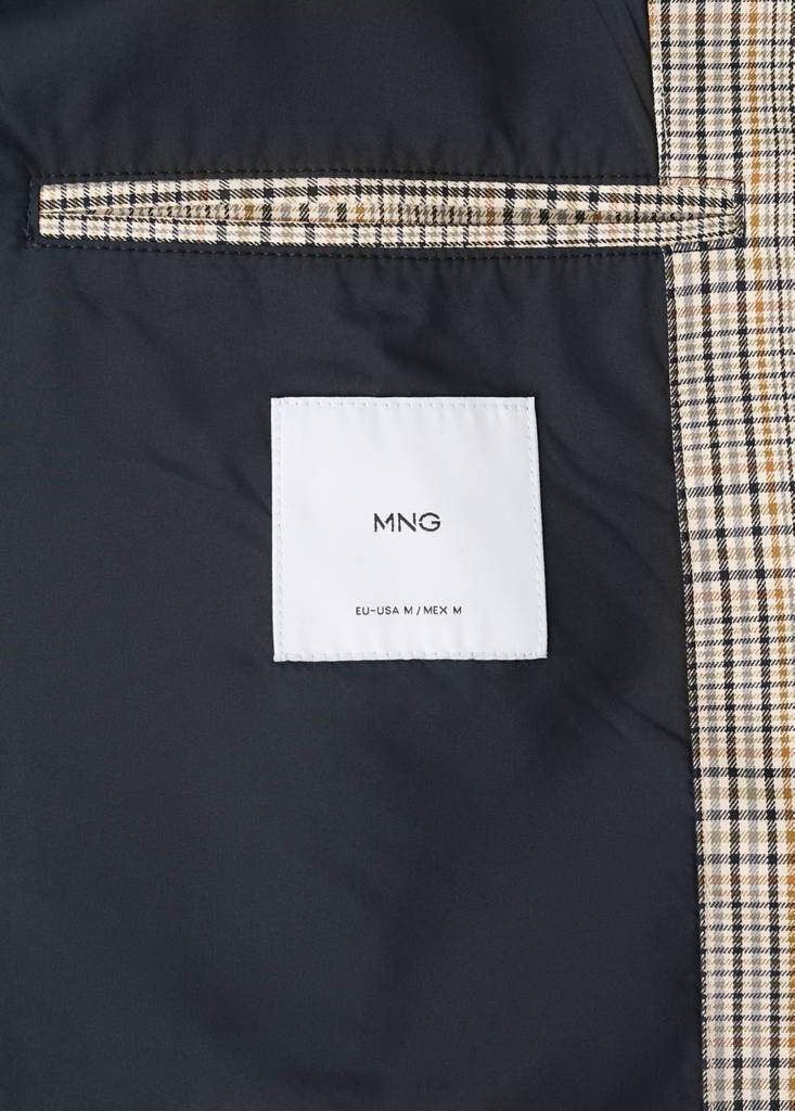 Prince of Wales check jacket with funnel neck — Product image 4 of 11