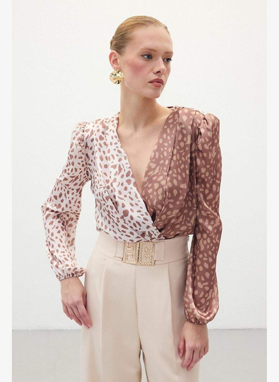 Cruise Patterned Bodysuit Coffee Beige — Product image 3 of 7
