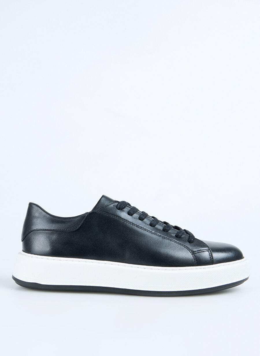 Factory Black Men's Leather Sneakers JAROD — Product image 1 of 11