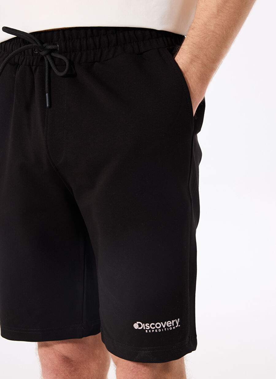 Discovery Expedition Black Men's Printed Sweat Shorts DESTI — Product image 4 of 5