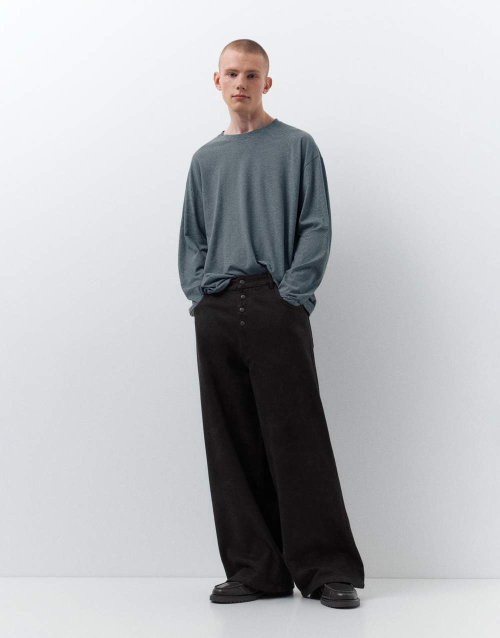 Laser print baggy jeans — صورة المنتج 13 من 25