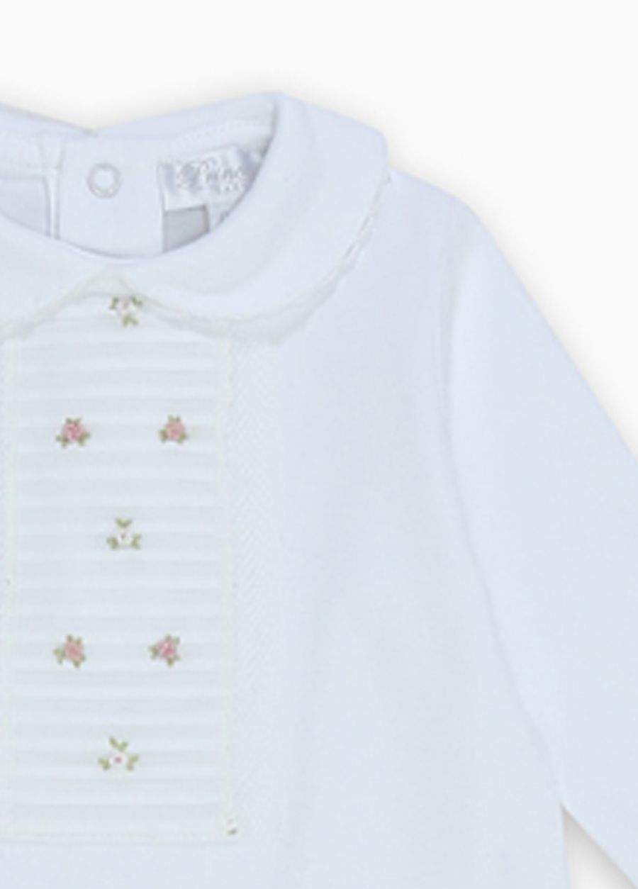 4-Piece Flower Embroidered Pleated Baby Girl Gift — صورة المنتج 3 من 3
