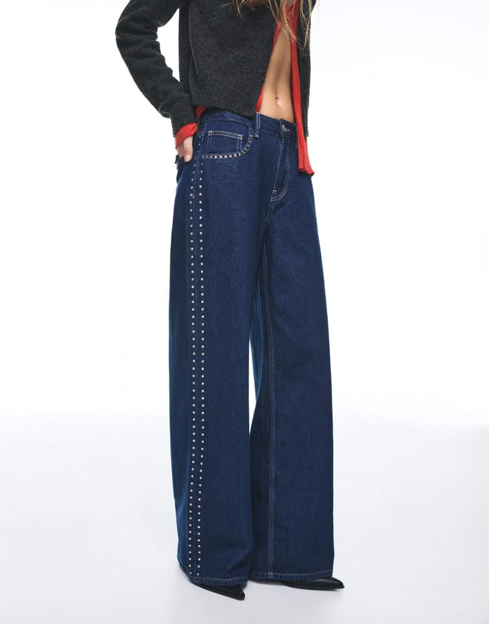 Wide-leg stud jeans — Product image 24 of 60