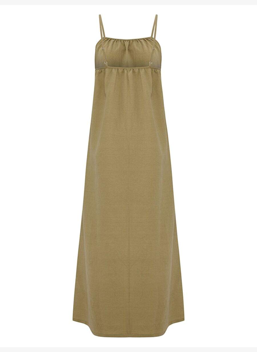 Bliss Flow Maxi Elbise - Haki — Product image 8 of 8
