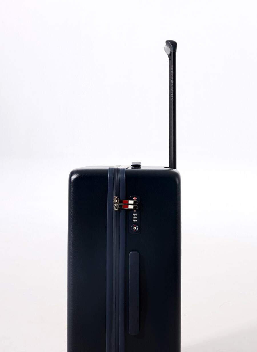 Tommy Hilfiger Navy Men's Pocket Hard Suitcase Th Medium Suitcase — Product image 16 of 25