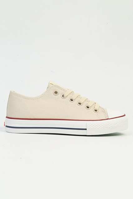 United Colors Of Benetton Beige Kadn Kumas Sneaker Bni 10030 Beige