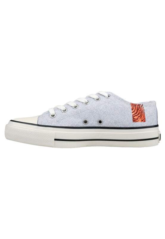 Men Vegan Gray Sneakers - Uptown Tigers Design — Product image 6 of 9