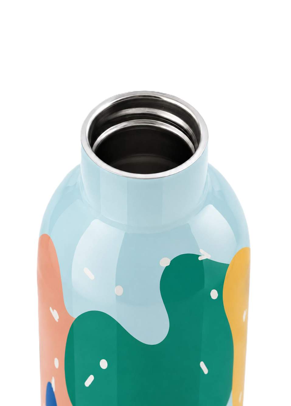 Confetti Light Blue Steel Thermos Drinker 470 ml — Product image 4 of 6