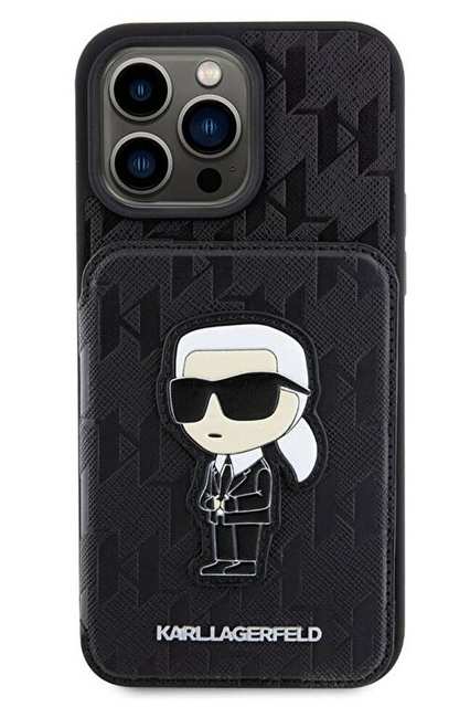Saffiano Monogram iPhone 15 Pro Uyumlu Kılıf
