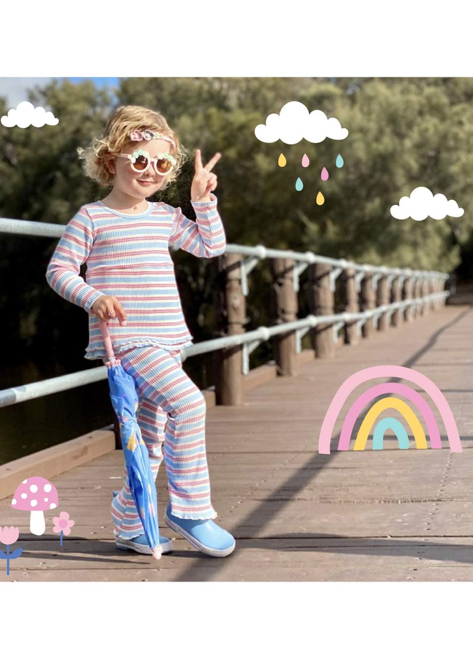 Rainbow Days Mavi Çocuk Yağmur Botu — Product image 5 of 5