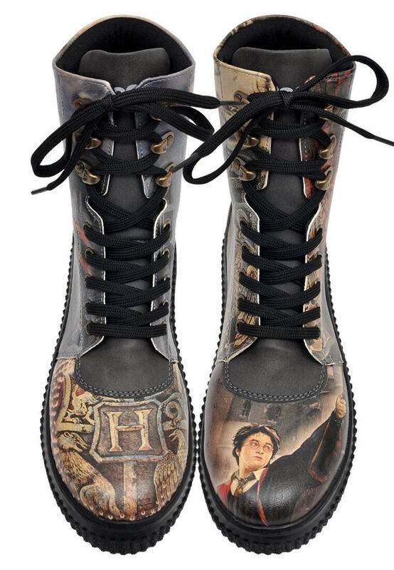 Women Vegan Leather Black Long Boots - Warner Bros Triwizard Tournament Harry Potter Design — Product image 4 of 9