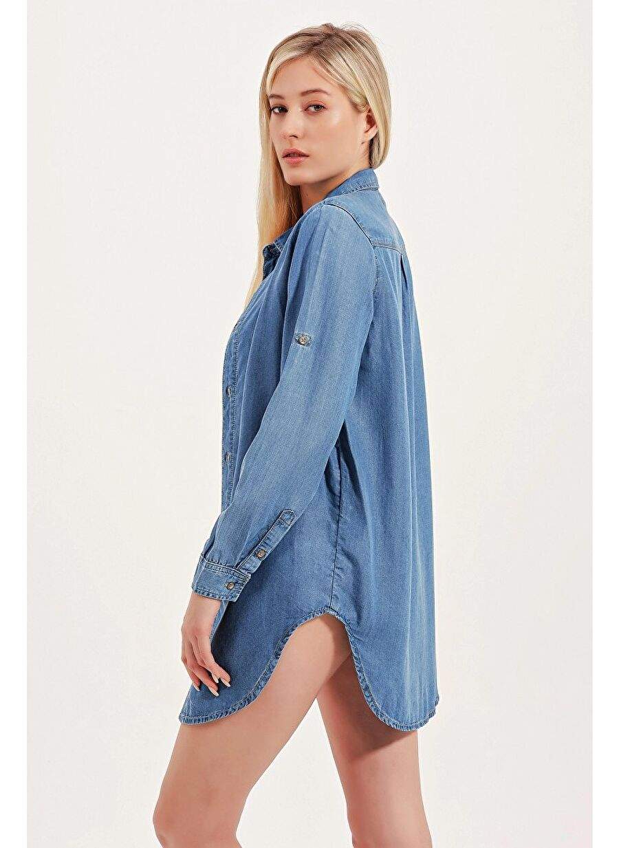 DENİM BLUZ — Product image 6 of 8