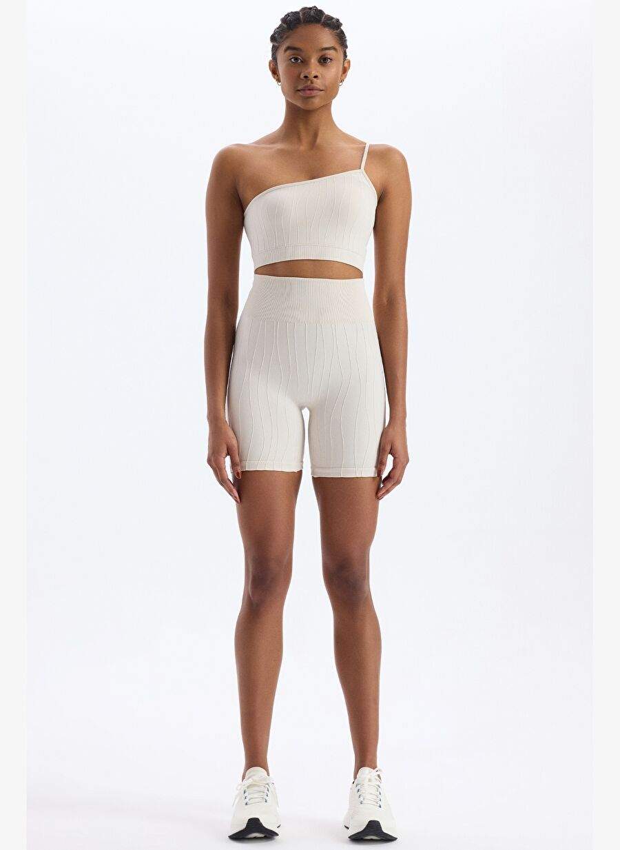 Puffed Jacquard Sports Shorts Titan White — Product image 5 of 30