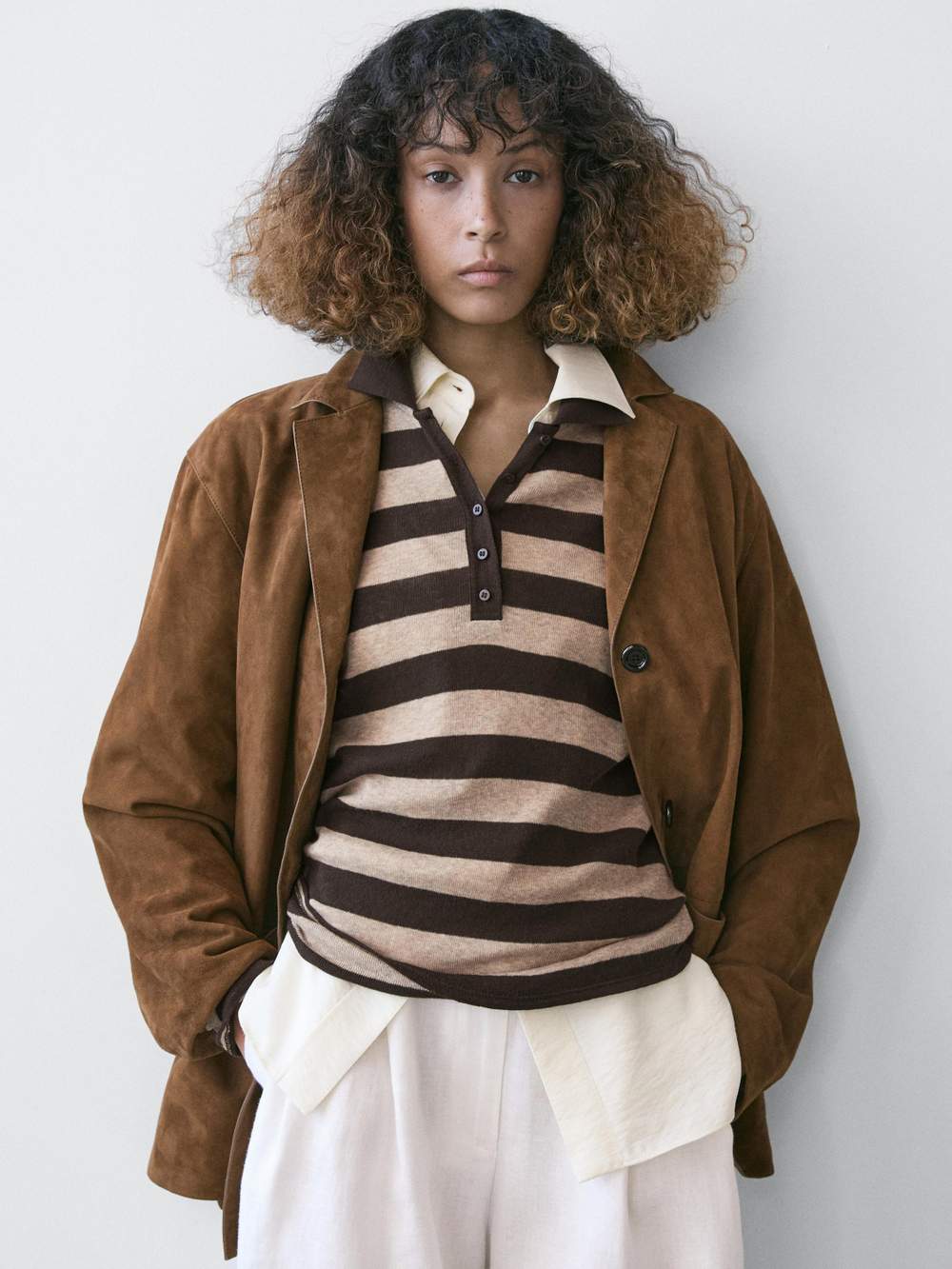 Cotton blend knit polo sweater — Product image 5 of 19