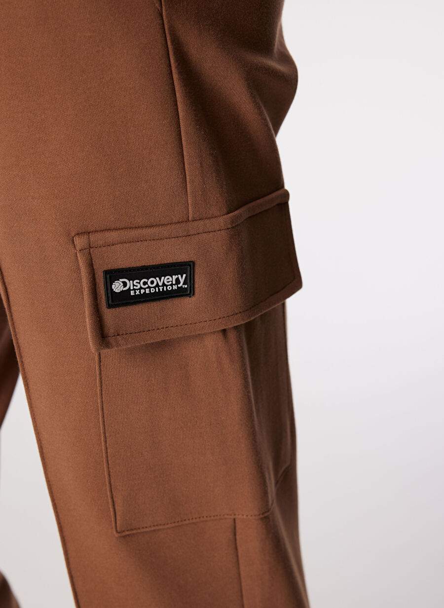 Discovery Expedition Light Brown Men's Jogger Plain Pants D4WM-EA3073 — Product image 4 of 5