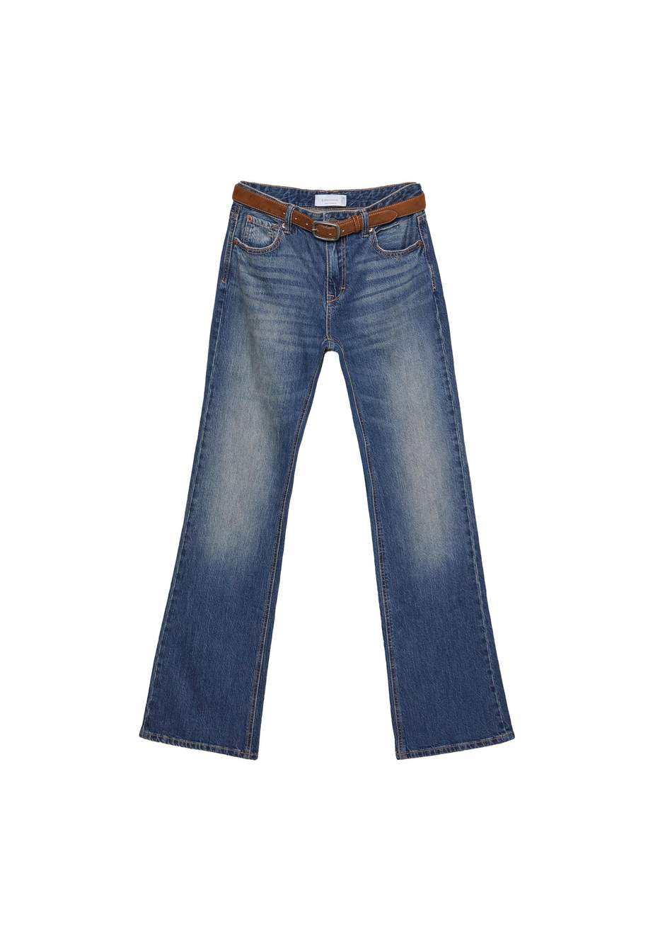 D68 Boot-cut jeans with belt — صورة المنتج 91 من 104