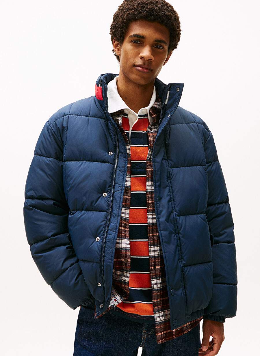 Tommy Jeans Lacivert Erkek Dik Relaxed Mont Dm0dm22041c1g Tjm Dna Collar Puffr — صورة المنتج 6 من 20