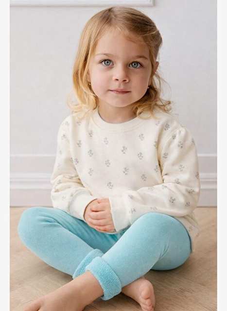 Inside Towel Children Tights Outdoor Turquoise