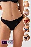 Women's 5' Economic Package 2057 High Leg Classic Cotton Basic Panties — Product image 3 of 5