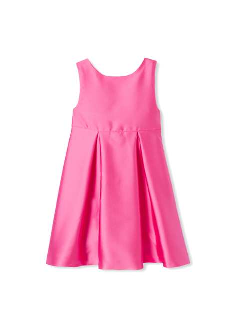 Pink Mikado Satin Girl Children Dress