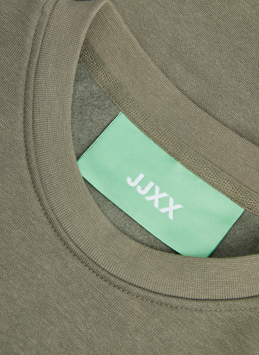 JJXX Crew Neck Printed Dark Green Women's Sweatshirt JXOHIO RLX LS CREW SWT — Product image 1 of 8