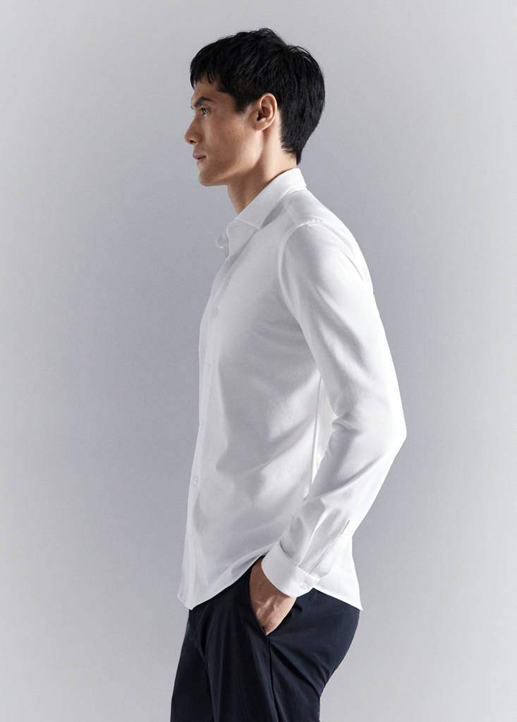 Slim fit comfort stretch non-iron cotton shirt — Product image 7 of 27