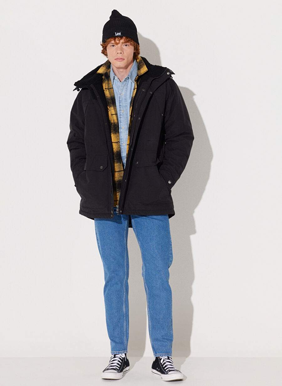 Lee Black Men's Coat L232220001 Parka Jacket — Product image 6 of 7