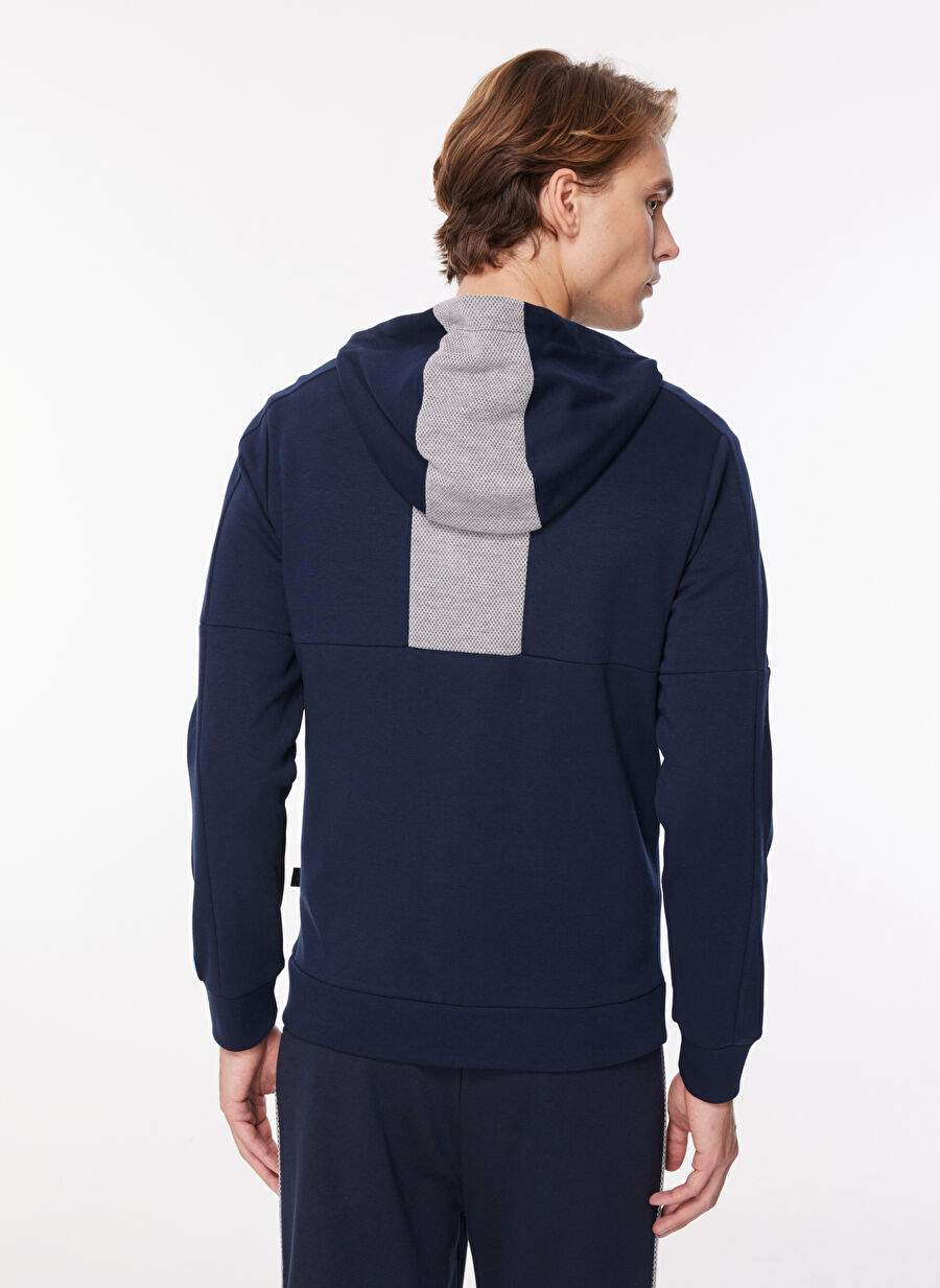 Oxnard Blue Men's Stand-Up Collar Straight Sweatshirt OXM6034_COLE-ZIPPER — Product image 5 of 5