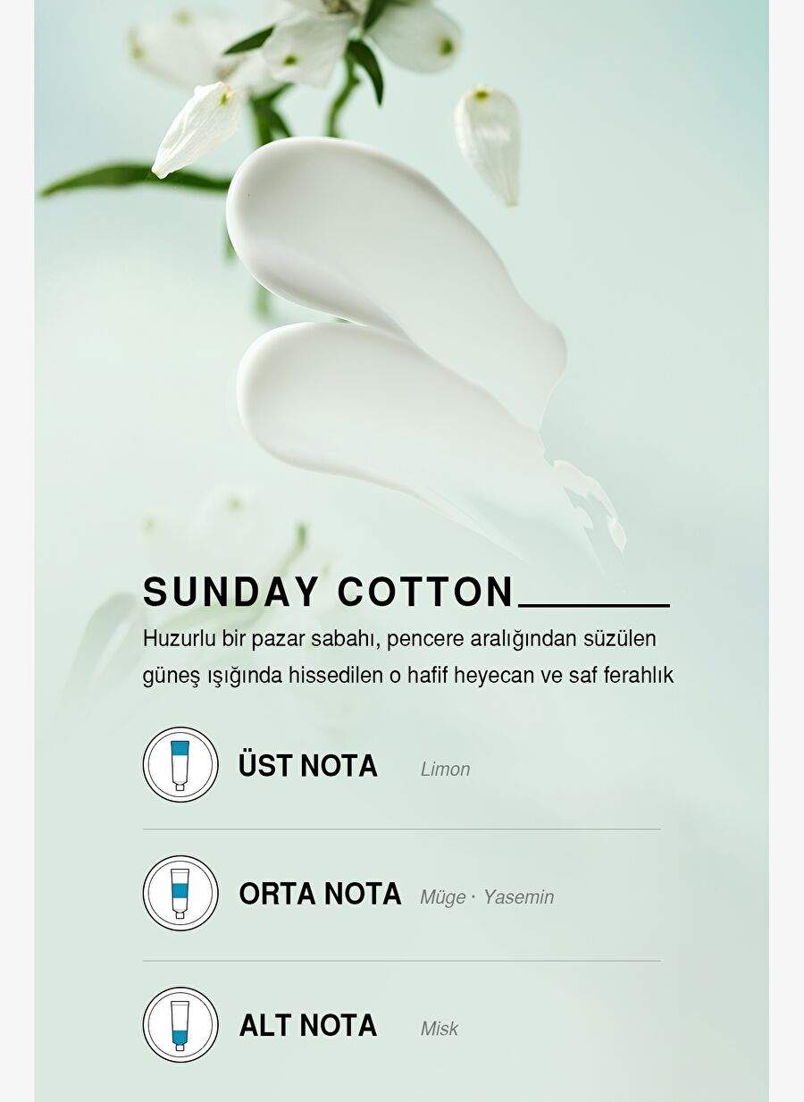 Moisturizing, Light Textured Unisex Perfumed Hand Cream DASHU Sunday Cotton Perfume Hand Cream — صورة المنتج 5 من 7
