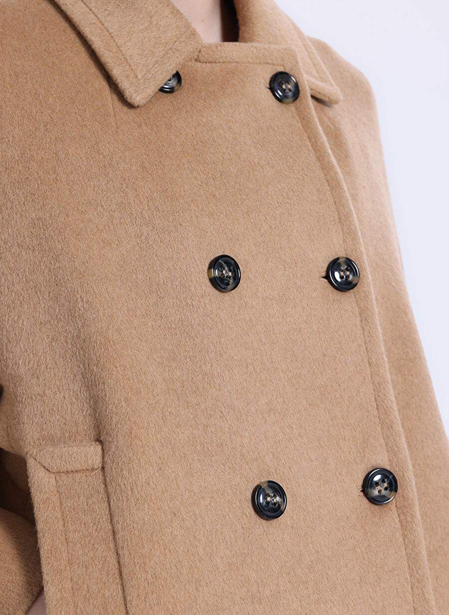 P By Paltoi Camel Woman Coat 3971 — صورة المنتج 5 من 9