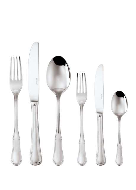 Petit Baroque Gümüş Kaplama 6 Kişilik Çatal Bıçak Takımı