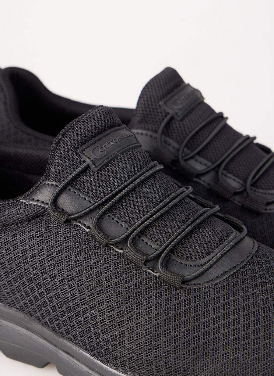 Cotton Bar Siyah Erkek Sneaker BELEMM — صورة المنتج 5 من 5