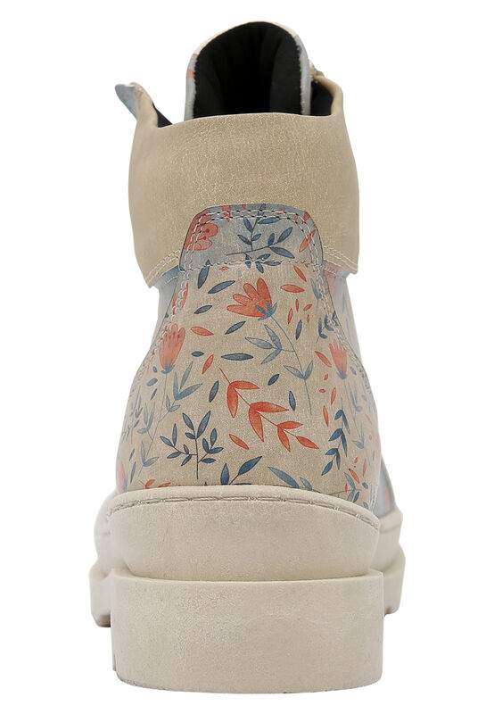 Women Vegan Leather Beige Boots - Lost in Colors Design — Product image 6 of 8
