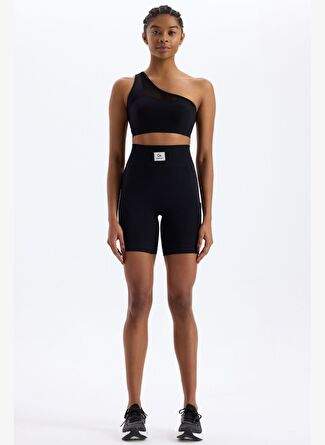 Yan Orgu Desenli File Cepli Spor Sort Siyah — Product image 5 of 30