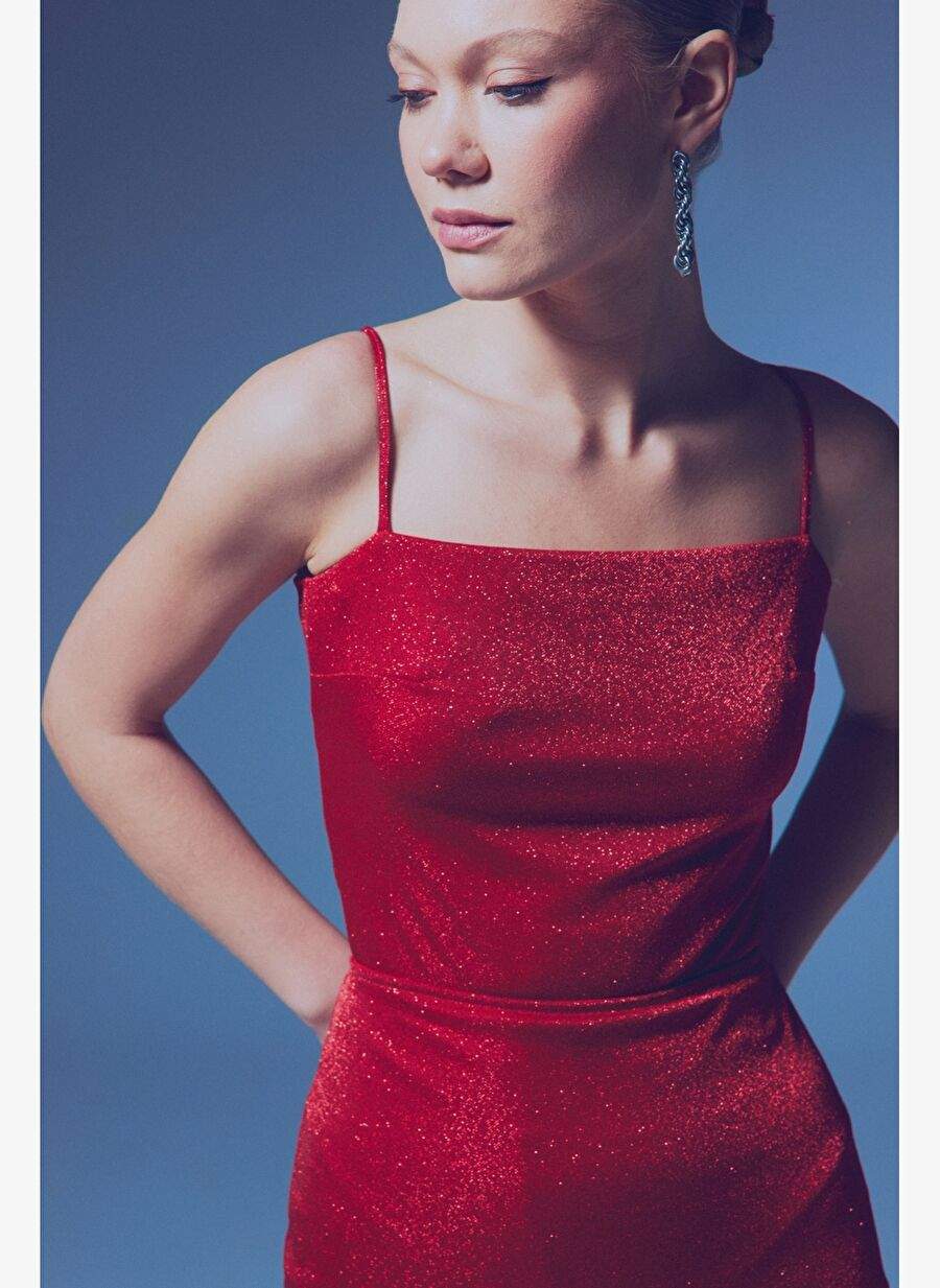 Simli Ip Askl Bodysuit Krmz — Product image 6 of 7