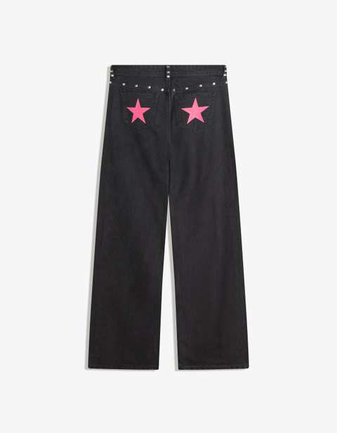 Baggy jeans with star studs