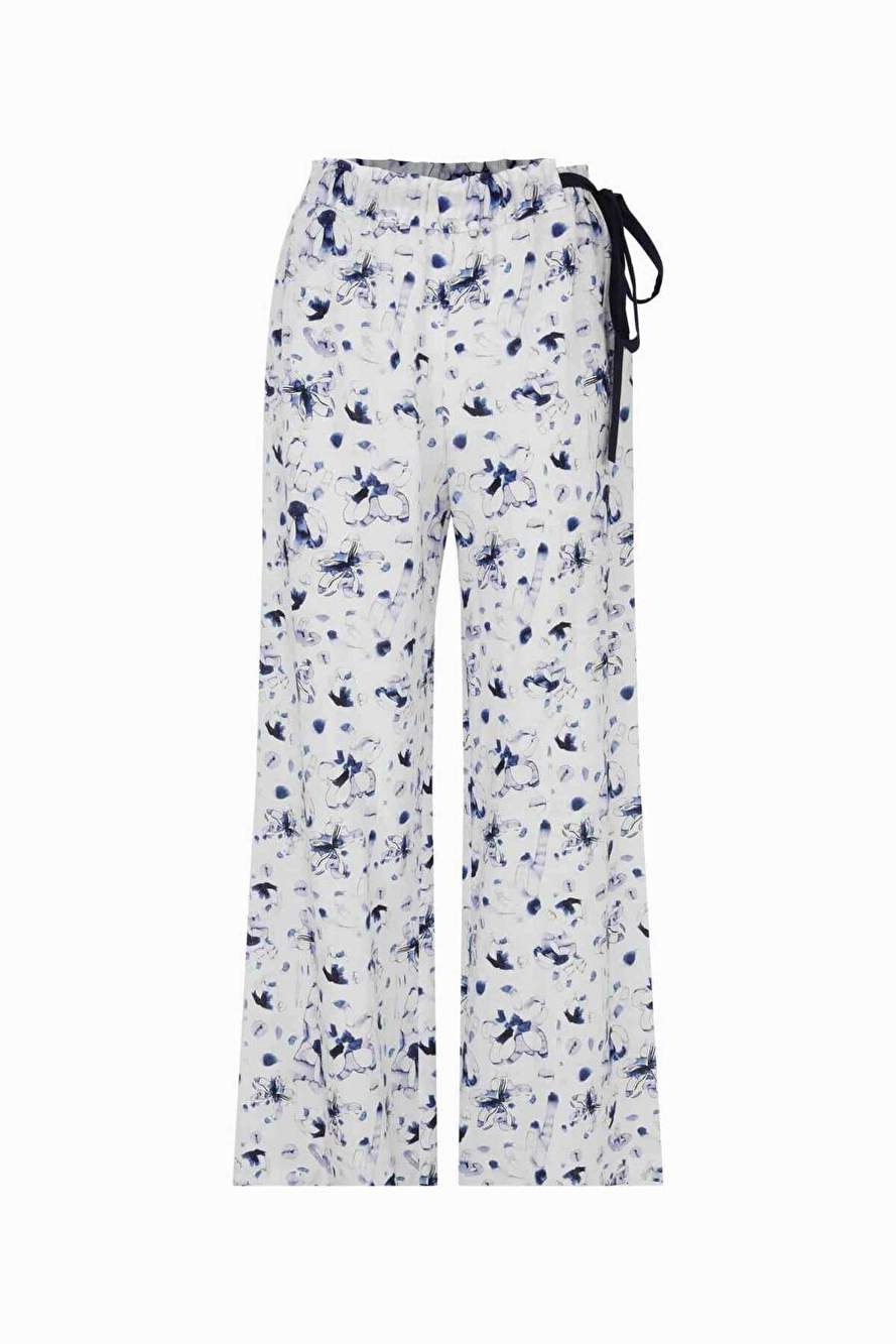 Waist Tie Patterned Women's Trousers Standard Color Y2212062_089 — Product image 3 of 4