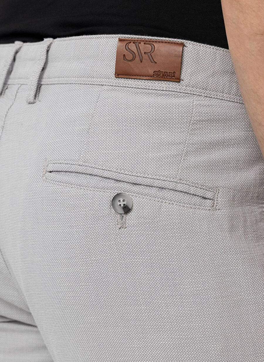 Suvari Gri Erkek Slim Fit Armurlu Pantolon Pn2020500681 — Product image 4 of 4