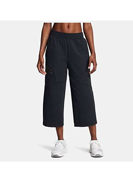 Women's UA Unstoppable Fleece Grid Crop Sweatshirt Six 1386492-001